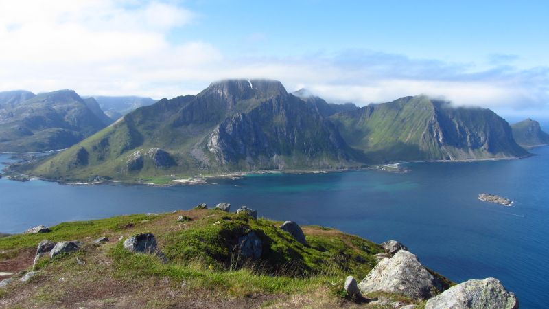 Blick auf Flakstadøya