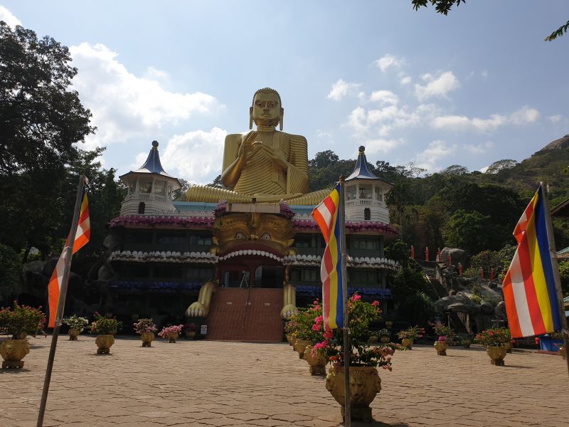 Sitzender Buddha Dambulla Zentrum Sri Lanka