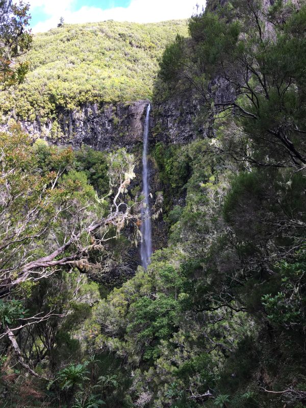 Wandern auf Madeira Risco Wasserfall