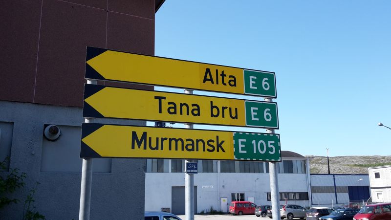 Wegweiser Kirkenes