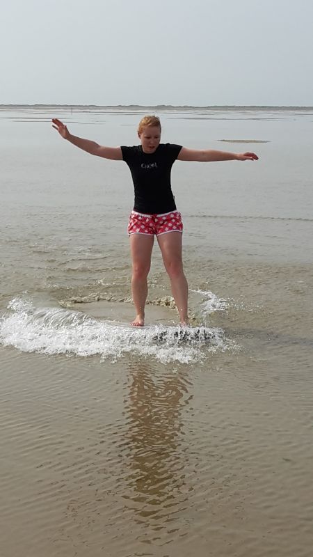 Skimboarden an der Nordsee