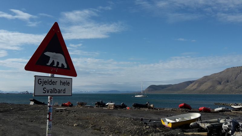 Vorsicht Eisbären Spitzbergen