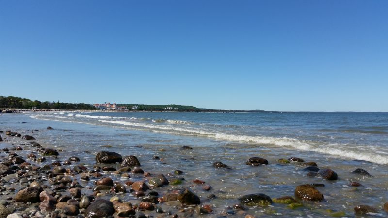 Ausblick auf Binz am Steinstrand