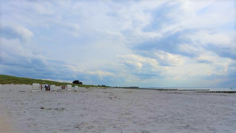Ein Tag auf Hiddensee Strandabschnitt bei Vitte auf Hiddensee