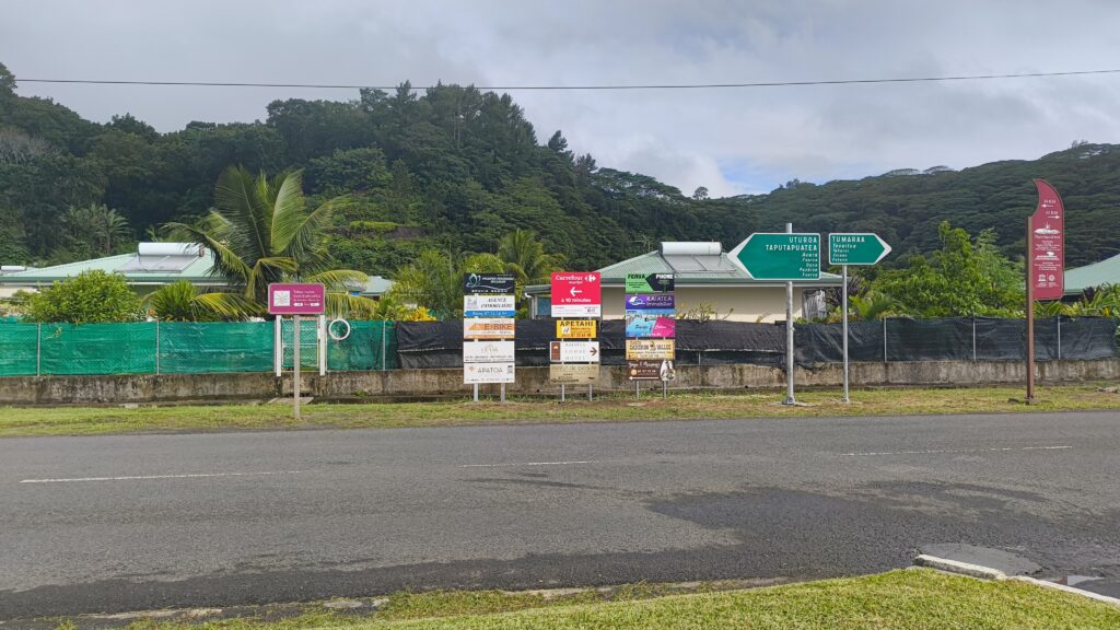 Raiatea Verkehrsführung