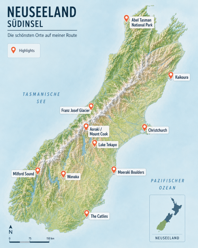 Südinsel Neuseeland