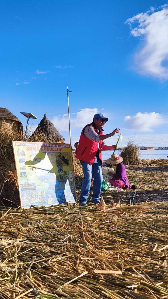 Uros schwimmende Insel Titicacasee