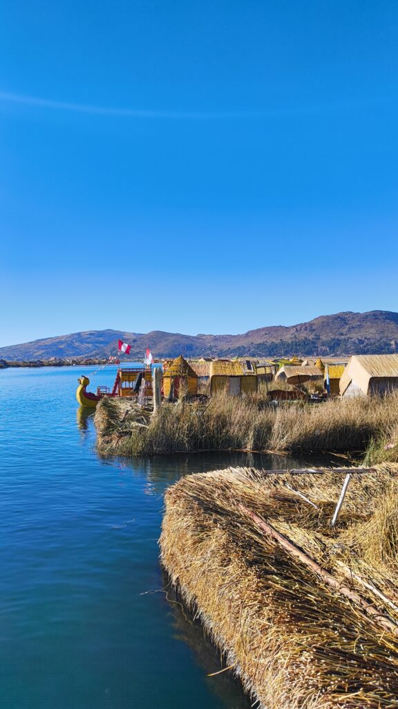 Titicacasee Uros schwimmende Insel