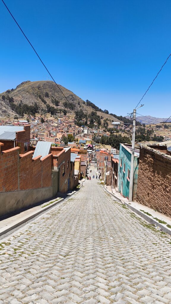 Copacabana Bolivien Spaziergang