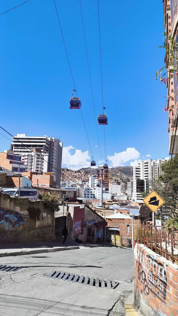 La Paz Seilbahnfahrt