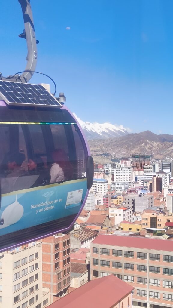 La Paz Seilbahnfahrt Bolivien