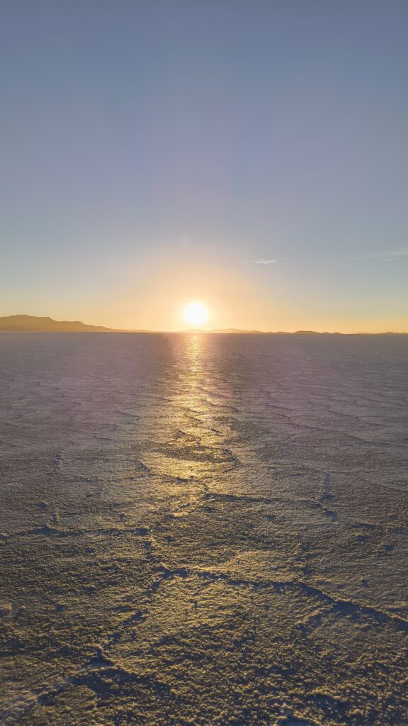 Sonnenuntergang Salar de Uyuni
