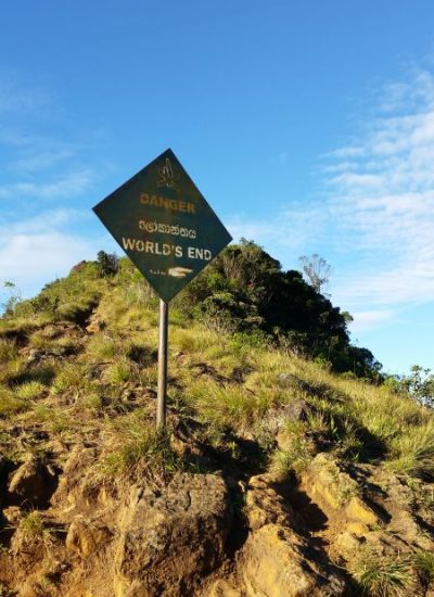 Lands End Ausschilderung Horton Plains Nationalpark