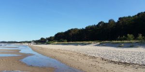 Strandabschnitt nach Baabe unterhalb des Hochuferweges