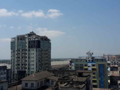 Ausblick Unterkunft Yangon